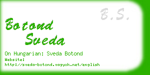 botond sveda business card